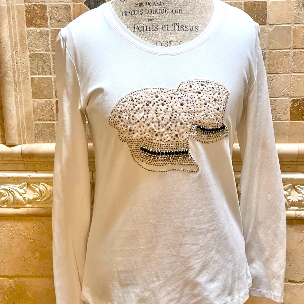 Moschino Hat Embellished Top